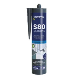 Bostik S80 Neutral Cure Glazing Silicone White 310ml