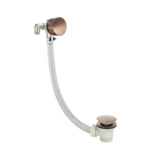 JTP Vos Exofil Click Clack Bath Waste & Overflow Fillers Brushed Bronze ½ x 1320mm