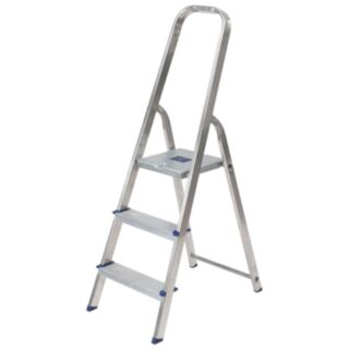 TB Davies EN131 HORIZON Trade Platform Handrail Step Ladder Aluminium 3 Tread