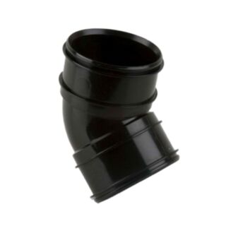 Solvent Weld Soil 135° Bend Double Socket PVCu Black 110mm