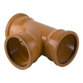 Underground 87.5° Triple Socket Equal Junction 110mm