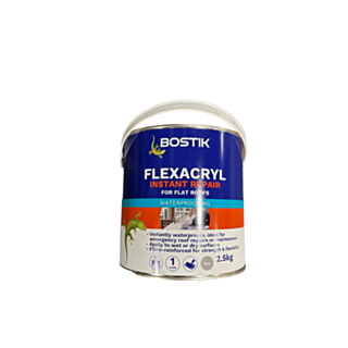Bostik Flexacryl Instant Repair Waterproofing Compound Grey 2.5kg