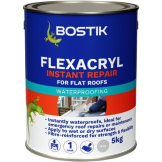 Bostik Flexacryl Instant Repair Waterproofing Compound Grey 5kg