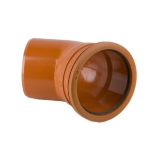 Underground 45° Short Radius Bend Single Socket 160mm