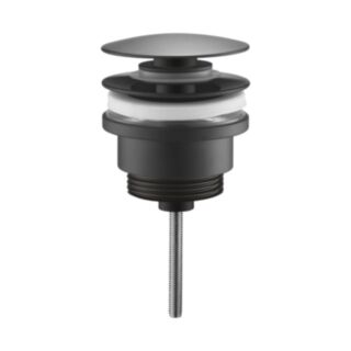 JTP Vos Universal Click Clack Basin Waste Matt Black