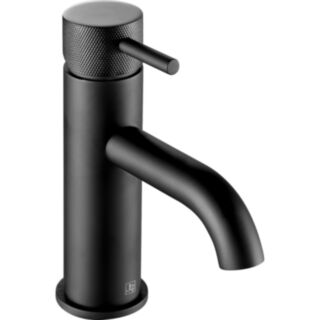 JTP Vos Designer Handle Single Lever Basin Mixer Matt Black