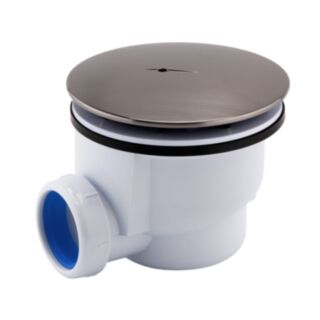 JTP Vos Shower Waste Brushed Black 108x110mm