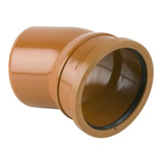 Underground 22.5° Short Radius Bend Single Socket 110mm