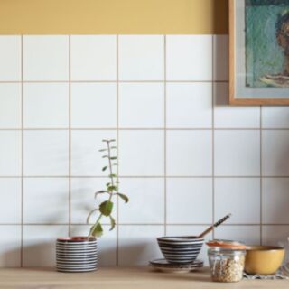 Wall Tile Ceramic Diamond Flat Matt White 150x150mm 44pk