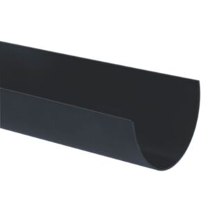 Half Round Deepstyle Gutter Channel Black 115mm x 4mtr