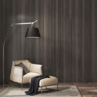 Acoustic Slat Wall Panel Smoked Oak 22x605x2400mm