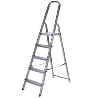 TB Davies EN131 HORIZON Trade Platform Handrail Step Ladder Aluminium 5 Tread