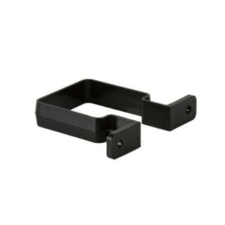 Square Downpipe Pipe Bracket Black 65mm