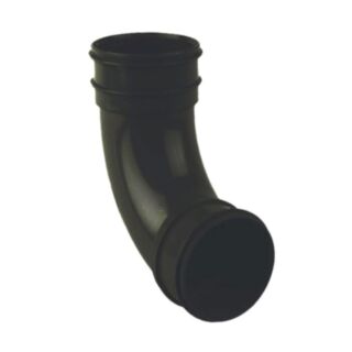 Solvent Weld Soil 92.5° Bend Double Socket PVCu Black 110mm