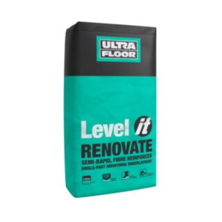UltraFloor Level It Renovate Semi Rapid Fibre Reinforced Floor Refurbisher For Internal & External 20kg