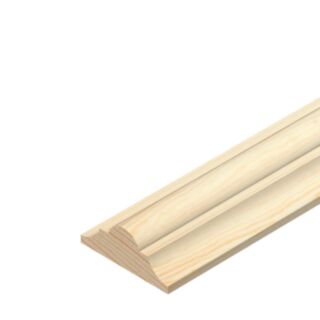 Cheshire Decorative Profile Double Astragal Moulding Pine 9x21x2400mm