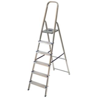 TB Davies EN131 HORIZON Trade Platform Handrail Step Ladder Aluminium 6 Tread