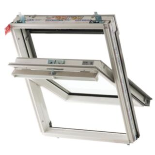 Keylite Centre Pivot White Painted Roof Window 550x780mm