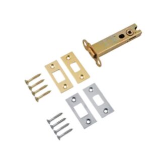 Eclipse Tubular Mortice Deadbolt HD Satin Chrome Plated /Polished Brass 102mm
