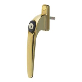Yale® Essentials Inline Lockable PVCu Window Handle Multi Spindle Polished Gold