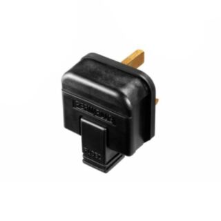 Plug Heavy Duty Rubber Black 13Amp