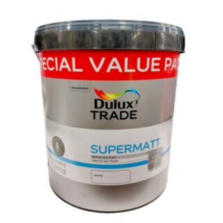 Dulux Trade Supermatt Paint White 12ltr