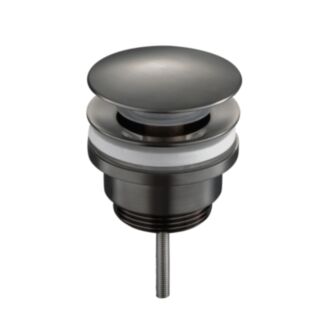 JTP Vos Universal Click Clack Basin Waste Brushed Black