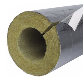 PAROC Hvac Foilbacked Pipe Insulation Section 42mm Bore 20mm Wall x 1.2mtr