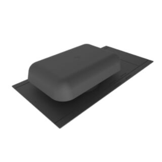 Timloc Roofline Hooded Slate Vent Black 300x600mm