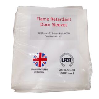 Flame Retardant Door Sleeves 2200x915mm 20pk