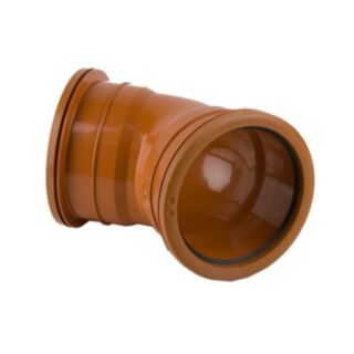 Underground 45° Short Radius Bend Double Socket 160mm