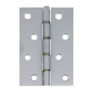Eclipse Double Phosphor Bronze Washered Hinge Polished Chrome 102x67x3mm 2pk