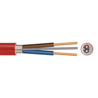Fire Performance Cable 2 Core & Earth Red 1.5mm² x 100mtr