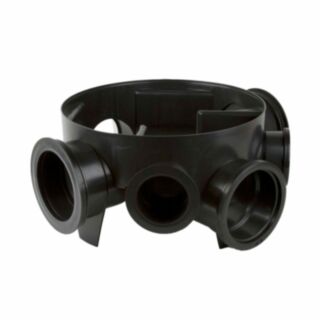 Underground Chamber Base 450mm Wide With 2 x 45° 110mm & 2 x 90° 160mm Branch Inlet