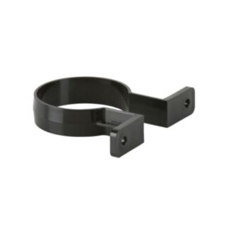 Round Downpipe Socket Pipe Clip Black 68mm