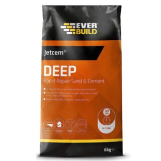 Everbuild Jetcem Deep Rapid Repair Sand & Cement 6kg
