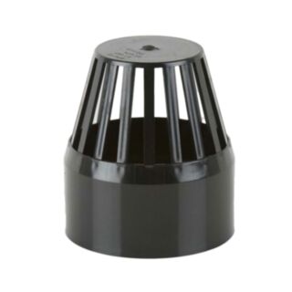 Push Fit Soil Vent Terminal Cowl PVCu Black 110mm
