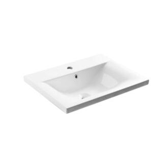 Kartell K-Vit Purity Mid Depth Ceramic Basin 1 Tap Hole 460x600mm