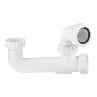 McAlpine 60mm Water Seal Bath Trap With Extended Body & Multifit Outlet 1½