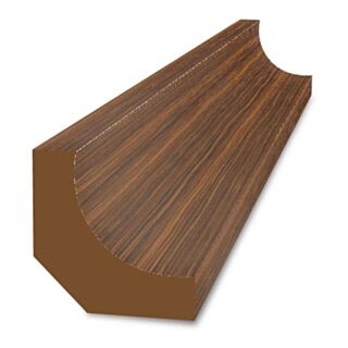 QA Scotia MDF Dark Walnut 16.5x16.5x2400mm