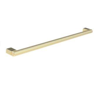 Saneux Madrid Knurled Door Handle Brushed Brass 346mm