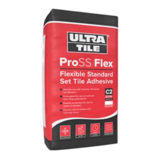 UltraTile ProSS Flex: Flexible Standard Set Tile Adhesive White 20kg
