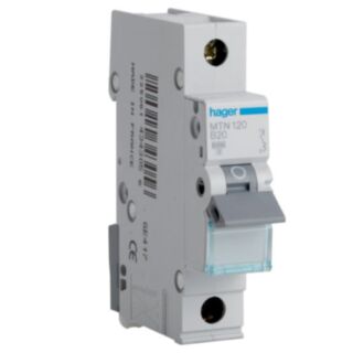 Hager MCB Type B Single Pole 20Amp 6kA