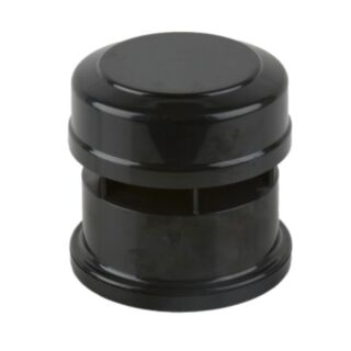 Solvent Weld Soil Air Admittance Valve Socket PVCu Black 110mm
