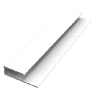 Hollow Soffit J Starter Trim PVCu White 12x38mm x 5mtr