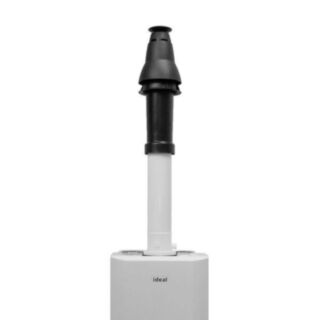 Ideal Logic Vertical Flue With Vertical Connector Roof Kit