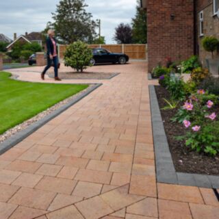 Marshalls Drivesett Savanna Paving Large Autumn 50x160x240mm