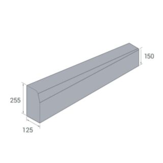 Marshalls Dropper Kerb Right Hand BSS 125x150x225x914mm