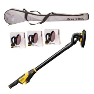 Mirka LEROS 950CV Wall & Ceiling Orbital Sander With Bag & Abranet Discs Set 225mm 350W 240V