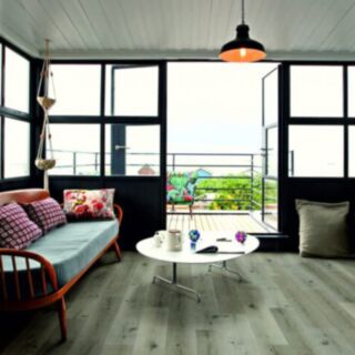 Plank LVT Luxury Rigid Core Vinyl Flooring Shoreline Grey AC4 6.5x182x1220mm 1.776m²